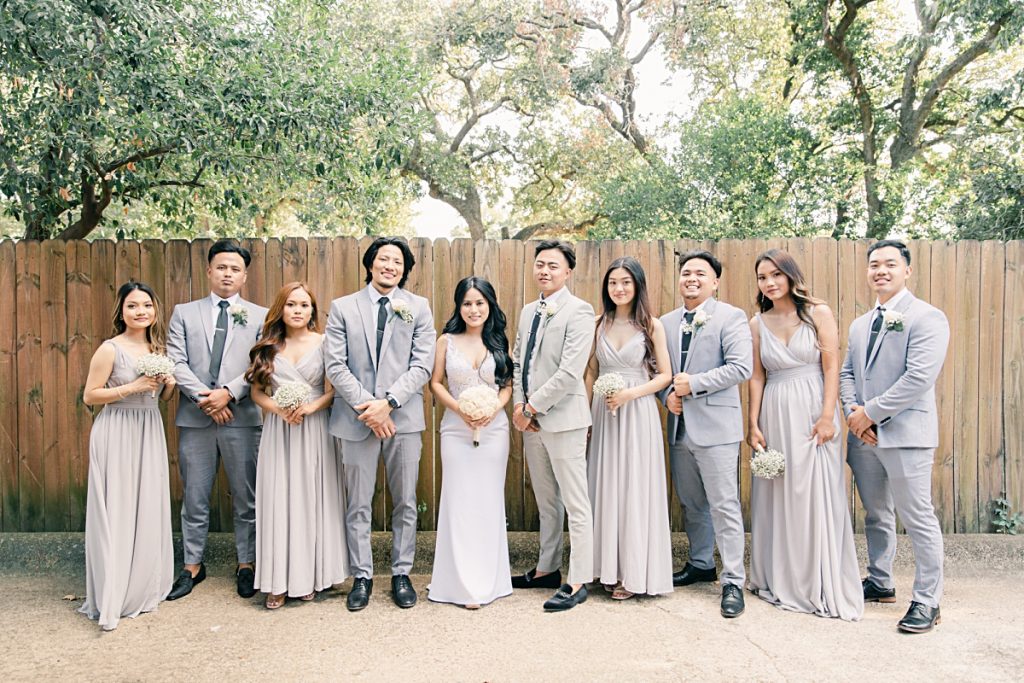 Bridal party at Chin Revival Church photographed by Picture Bouquet Studio. 