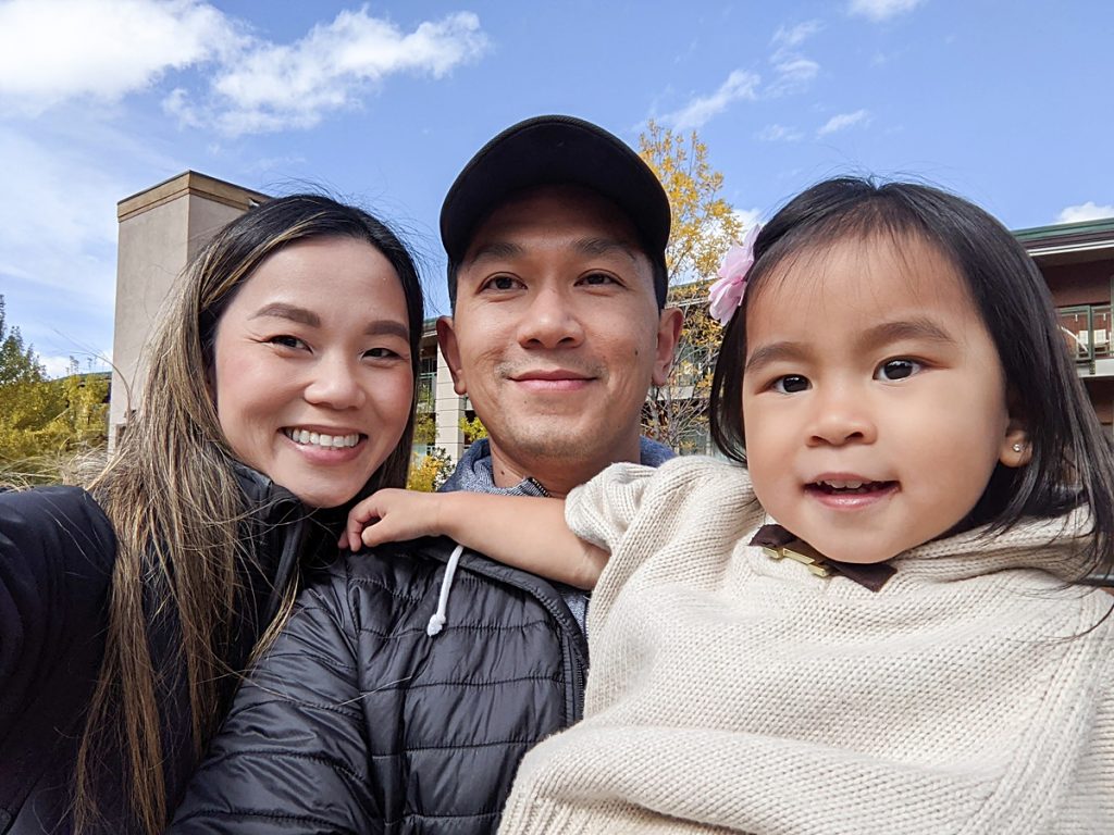 Family photo in Aspen, Colorado. 